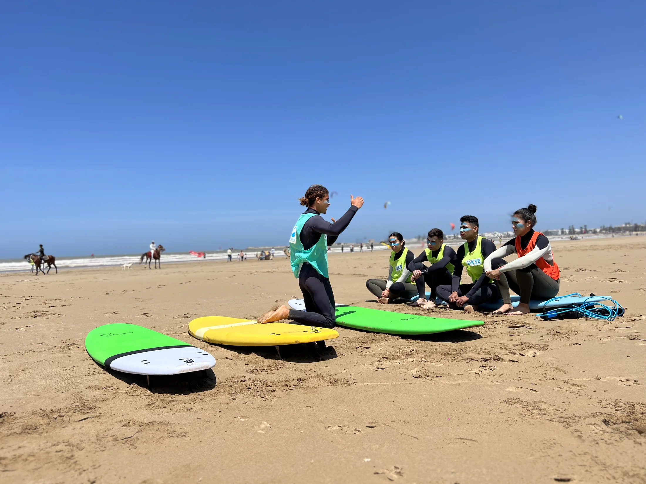 Briefing surf KSE sur la plage d'Essaouira